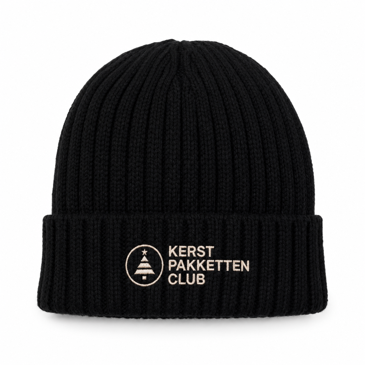 Personaliseer je kerstpakket | Gebreide muts met logo