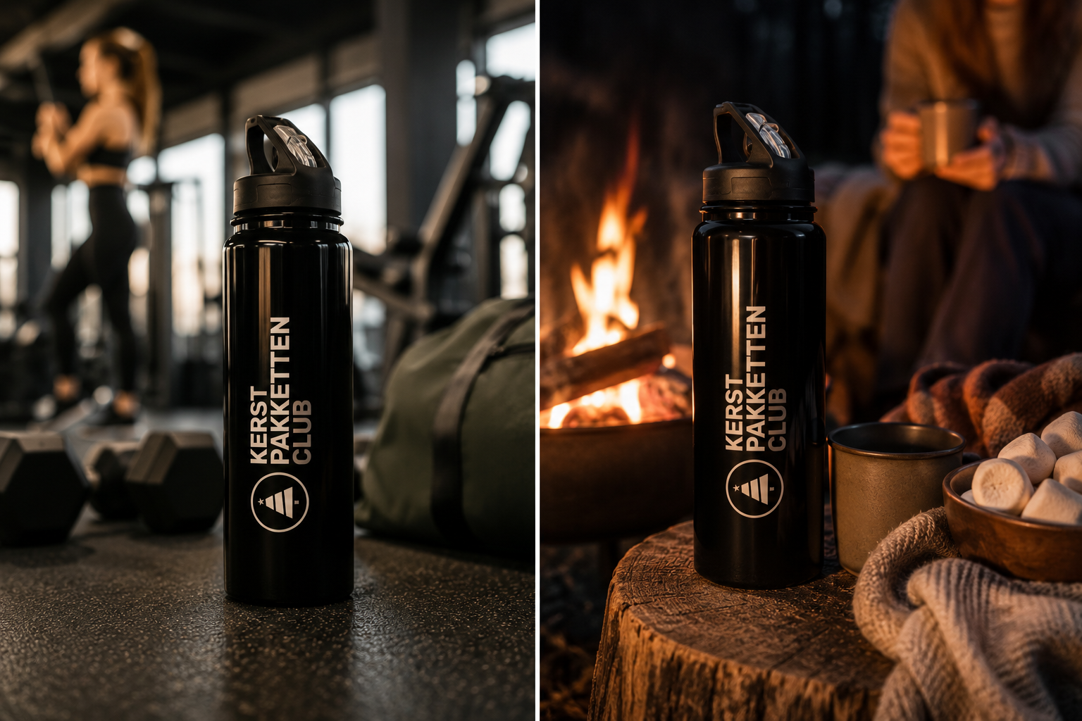 Personaliseer je kerstpakket | RVS waterfles met logo